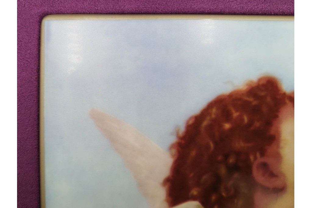 大倉陶園(OKURA、OAC)　「ファーストキス」　49/50　空間に温かみを添える陶板画　(R-084633)