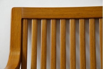 中古　美品　城所右文次デザイン　三越伊勢丹プロパティ・デザイン　Bamboo Chair　滑らかな曲線のデザインが目を惹くバンブーチェア(アームチェア、安楽椅子、ディスプレイ)(チェア定価約54万円)(R-084635)