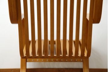 中古　美品　城所右文次デザイン　三越伊勢丹プロパティ・デザイン　Bamboo Chair　滑らかな曲線のデザインが目を惹くバンブーチェア(アームチェア、安楽椅子、ディスプレイ)(チェア定価約54万円)(R-084635)