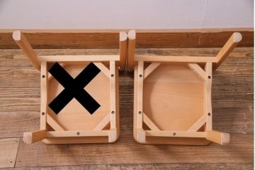 中古　飛騨産業　キツツキ　KF205B　ビーチ材　キッズスタッキングチェア(子供椅子、キッズチェア)(R-084640)
