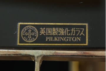 イギリスヴィンテージ　老舗家具ブランド　ピルキントン(PILKINGTON)　大きな車輪が印象的でクラシカルな雰囲気漂うキッチンカート　(R-084641)