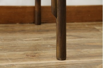 和製ヴィンテージ　美品　希少モデル　maruni(マルニ木工)　オールドマルニ　ラタン　スモークガラストップ　くつろぎ空間にぴったりのサイドテーブル　(R-084644)