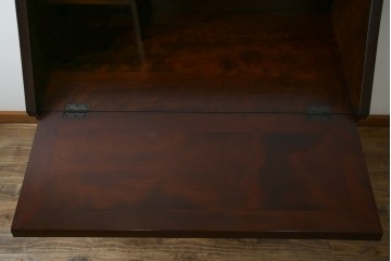 中古　超美品　松本民芸家具　H型　ボールフットがクラシカルな雰囲気を高めるライティングビューロー　定価約42万円　(R-084646)