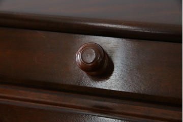 中古　超美品　松本民芸家具　H型　ボールフットがクラシカルな雰囲気を高めるライティングビューロー　定価約42万円　(R-084646)