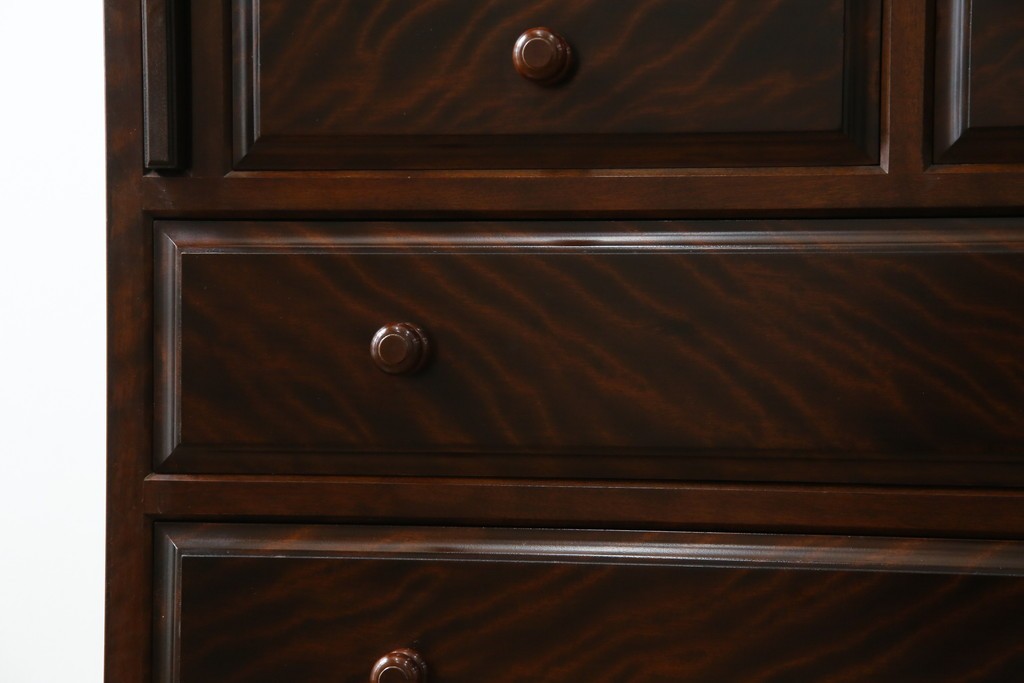 中古　超美品　松本民芸家具　H型　ボールフットがクラシカルな雰囲気を高めるライティングビューロー　定価約42万円　(R-084646)