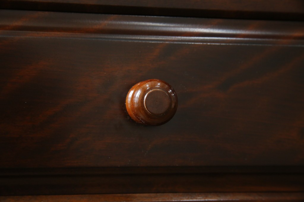 中古　超美品　松本民芸家具　H型　ボールフットがクラシカルな雰囲気を高めるライティングビューロー　定価約42万円　(R-084646)