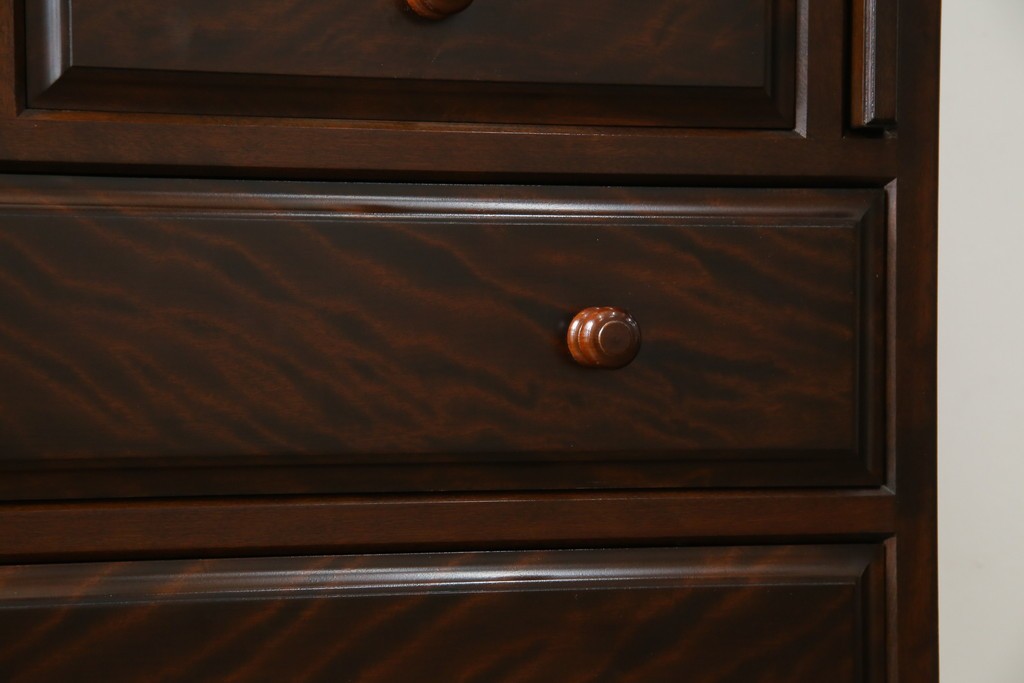 中古　超美品　松本民芸家具　H型　ボールフットがクラシカルな雰囲気を高めるライティングビューロー　定価約42万円　(R-084646)