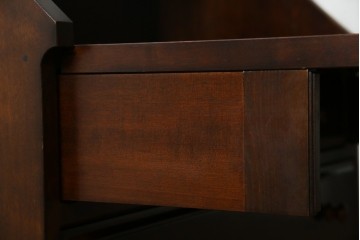 中古　超美品　松本民芸家具　H型　ボールフットがクラシカルな雰囲気を高めるライティングビューロー　定価約42万円　(R-084646)