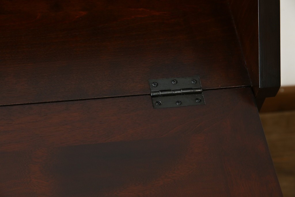 中古　超美品　松本民芸家具　H型　ボールフットがクラシカルな雰囲気を高めるライティングビューロー　定価約42万円　(R-084646)