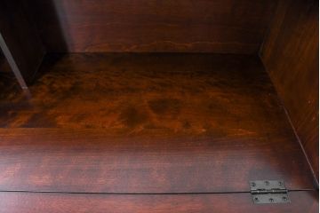 中古　超美品　松本民芸家具　H型　ボールフットが特徴的なライティングビューロー(簿記机、ワークデスク、在宅ワーク、在宅用デスク、サイドチェスト)(定価約42万円)(R-084646)