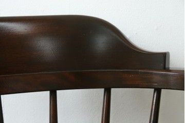中古　美品　松本民芸家具　#91型　落ち着きのある大人カフェ風インテリアが叶うキャプテンチェア　定価約13万円　(R-084647)