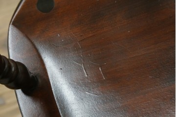 中古　美品　松本民芸家具　#91型　落ち着きのある大人カフェ風インテリアが叶うキャプテンチェア　定価約13万円　(R-084647)