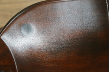 中古　美品　松本民芸家具　#91型　落ち着きのある大人カフェ風インテリアが叶うキャプテンチェア　定価約13万円　(R-084647)