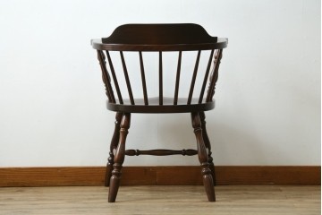 中古　美品　松本民芸家具　#91型　落ち着きのある大人カフェ風インテリアが叶うキャプテンチェア　定価約13万円　(R-084647)