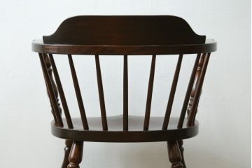中古　美品　松本民芸家具　#91型　落ち着きのある大人カフェ風インテリアが叶うキャプテンチェア　定価約13万円　(R-084647)
