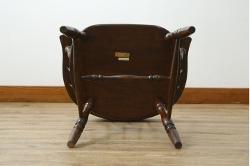 中古　美品　松本民芸家具　#91型　落ち着きのある大人カフェ風インテリアが叶うキャプテンチェア　定価約13万円　(R-084647)