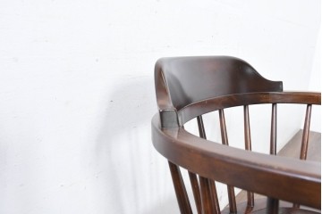 中古　美品　松本民芸家具　#91型　落ち着きのある大人カフェ風インテリアが叶うキャプテンチェア　定価約13万円相当　(R-084647)