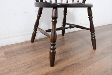 中古　美品　松本民芸家具　#91型　落ち着きのある大人カフェ風インテリアが叶うキャプテンチェア　定価約13万円相当　(R-084647)