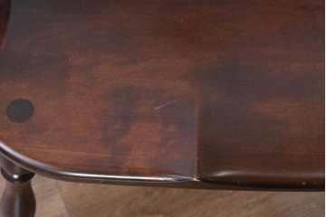 中古　美品　松本民芸家具　#91型　落ち着きのある大人カフェ風インテリアが叶うキャプテンチェア　定価約13万円相当　(R-084647)