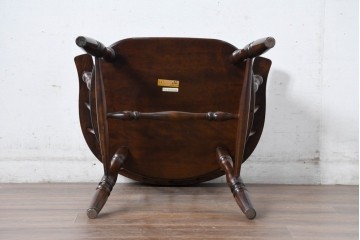 中古　美品　松本民芸家具　#91型　落ち着きのある大人カフェ風インテリアが叶うキャプテンチェア　定価約13万円相当　(R-084647)