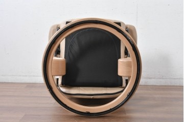 中古　ノルウェー製　EKORNES(エコーネス)　Sサイズ　コンサルシリーズ　クラシック　本革(レザー)　高級感漂う佇まいが魅力のオットマン付きストレスレスチェア　(R-084649)