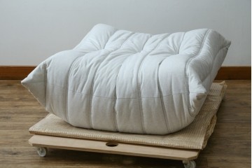 中古　極美品　2024年購入　Ligne roset(リーン・ロゼ)　ROSETTOGO(ロゼトーゴ)　DENDEN(デンデン)　50周年　保証書付き　洗練されたモダンデザインが目を引くパフ　(R-084651)