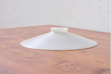 《引っ掛けシーリング式ペンダントライト加工費込み》　和製アンティーク　シンプルなフォルムで使いやすい平笠照明(天井照明、吊り下げ照明、ペンダントライト、シェード、電笠)(R-084657)