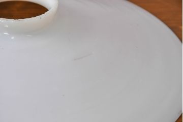 《引っ掛けシーリング式ペンダントライト加工費込み》　和製アンティーク　シンプルなフォルムで使いやすい平笠照明(天井照明、吊り下げ照明、ペンダントライト、シェード、電笠)(R-084657)