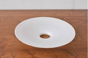 《引っ掛けシーリング式ペンダントライト加工費込み》　和製アンティーク　シンプルなフォルムで使いやすい平笠照明(天井照明、吊り下げ照明、ペンダントライト、シェード、電笠)(R-084657)