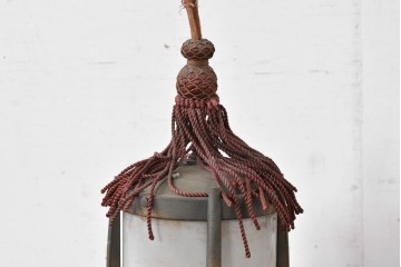 《引っ掛けシーリング式ペンダントライト加工費込み》　和製アンティーク　和の趣あふれる吊り下げ照明(ペンダントライト)　(R-084658)