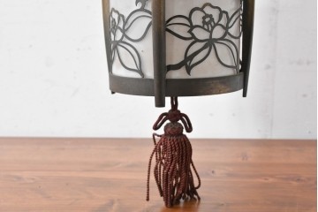 《引っ掛けシーリング式ペンダントライト加工費込み》　和製アンティーク　和の趣あふれる吊り下げ照明(ペンダントライト)　(R-084658)