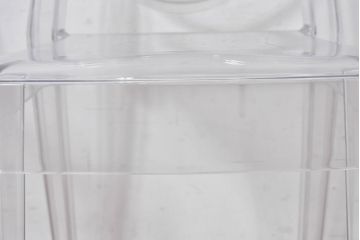 中古　イタリア　カルテル(Kartell)　ビクトリアゴースト(VICTORIA GHOST)　幾何学的なデザインが目を引くチェア2脚セット(ダイニングチェア、椅子、イス、バラ売り可能)(定価2脚で約10万円)(R-084664)