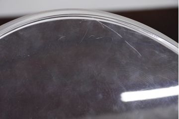 中古　イタリア　カルテル(Kartell)　ビクトリアゴースト(VICTORIA GHOST)　幾何学的なデザインが目を引くチェア2脚セット(ダイニングチェア、椅子、イス、バラ売り可能)(定価2脚で約10万円)(R-084664)