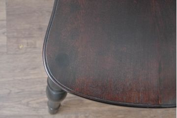 中古　美品　松本民芸家具　背貫のデザインが目を引くB型ワイコムチェア(板座チェア、ワークチェア、ダイニングチェア、イス、椅子)(定価約12万円)(R-084665)