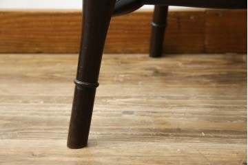 中古　美品　松本民芸家具　背貫のデザインが目を引くB型ワイコムチェア　定価約12万円相当　(R-084665)