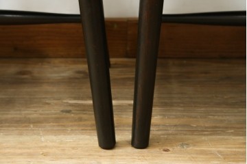 中古　美品　松本民芸家具　背もたれの曲線とスポークの美しさが魅力の#220F型チェア4脚セット　定価(4脚合計)約48万円　(R-084666)