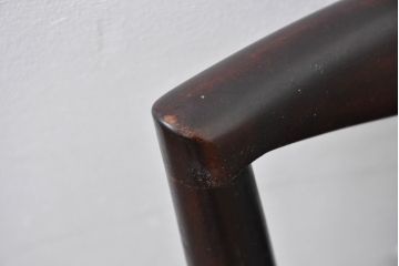 中古　美品　松本民芸家具　背もたれの曲線とスポークの美しさが魅力の#220F型チェア4脚　セット定価約48万円相当　(R-084666)