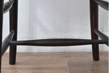 中古　美品　松本民芸家具　背もたれの曲線とスポークの美しさが魅力の#220F型チェア4脚　セット定価約48万円相当　(R-084666)