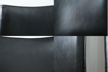 中古　美品　Cassina(カッシーナ)　412　CAB(キャブ)　MARIO BELLINI(マリオベリーニ)　シックでラグジュアリーな雰囲気を高めるアームレスチェア4脚　セット定価約120万円相当　(R-084667)