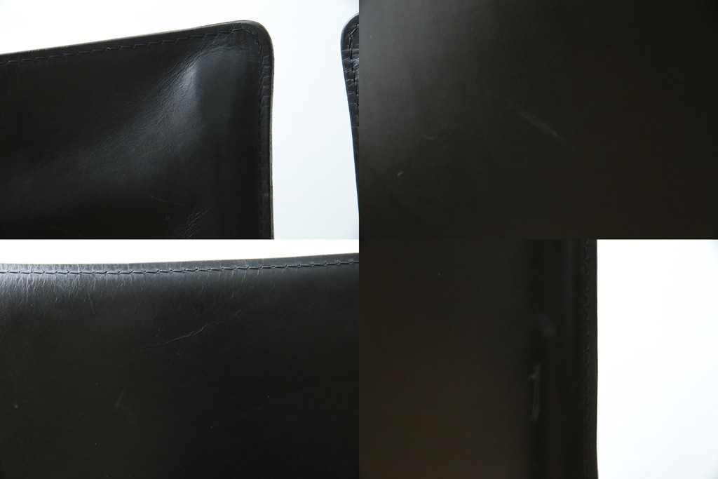 中古　美品　Cassina(カッシーナ)　412　CAB(キャブ)　MARIO BELLINI(マリオベリーニ)　シックでラグジュアリーな雰囲気を高めるアームレスチェア4脚　セット定価約120万円相当　(R-084667)