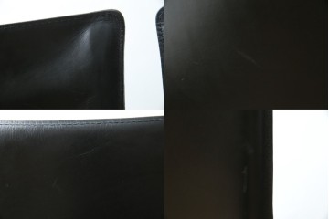 中古　美品　Cassina(カッシーナ)　412　CAB(キャブ)　MARIO BELLINI(マリオベリーニ)　シックでラグジュアリーな雰囲気を高めるアームレスチェア4脚　セット定価約120万円相当　(R-084667)