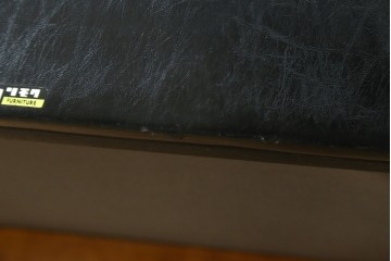 和製ヴィンテージ　オールドカリモク　カリモク家具(karimoku)　合皮製　Kチェア 1シーター 2脚セット(R-084668)