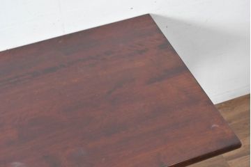 中古　美品　松本民芸家具　C型食卓　クラシックで上品な佇まいが魅力のダイニングテーブル　定価約46万円相当　(R-084670)
