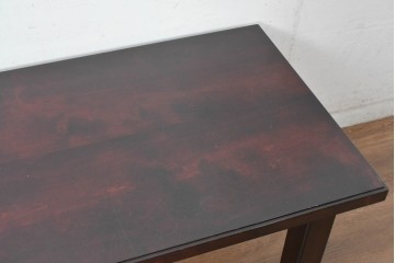 中古　美品　松本民芸家具　特注品　すっきりとした直線的なデザインが魅力のセンターテーブル　(R-084673)