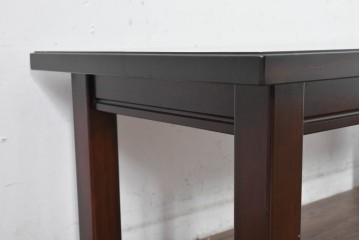 中古　美品　松本民芸家具　特注品　すっきりとした直線的なデザインが魅力のセンターテーブル　(R-084673)