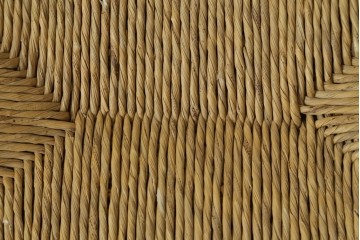 中古　美品　松本民芸家具　ラッシ座面(い草)　和モダンな空間づくりにおすすめの#222鞍型スツール　(R-084674)