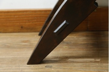 中古　美品　松本民芸家具　ラッシ座面(い草)　和モダンな空間づくりにおすすめの#222鞍型スツール　(R-084674)