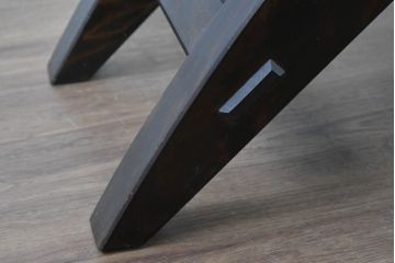 中古　美品　松本民芸家具　ラッシ座面(い草)　和モダンな空間づくりにおすすめの#222鞍型スツール(椅子、チェア、イス)(R-084674)