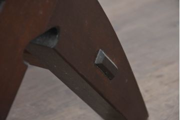 中古　美品　松本民芸家具　ラッシ座面(い草)　和モダンな空間づくりにおすすめの#222鞍型スツール(椅子、チェア、イス)(R-084675)