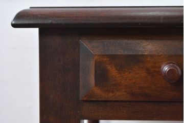 中古　美品!!　松本民芸家具　T型片袖机　美しい木目とクラシカルな佇まいが魅力的なデスク　定価約42万円相当　(R-084676)